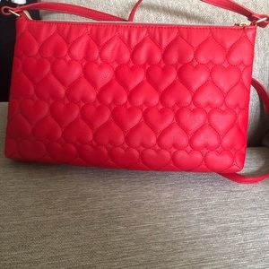 NEVER USED. red betsy Johnson purse